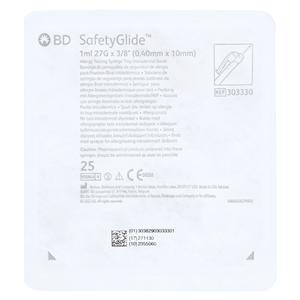 Needle Needle/ Syringe 27gx3/8" 1cc Safety No Dead Space 25/Bx