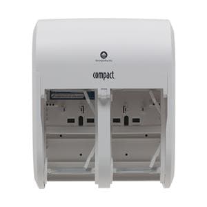 Compact Quad Toilet Tissue Dispenser White Ea