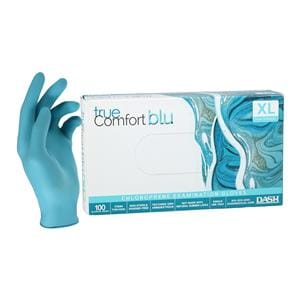 True Comfort Blu Chloroprene Exam Gloves X-Large Ocean Blue Non-Sterile 100/Bx