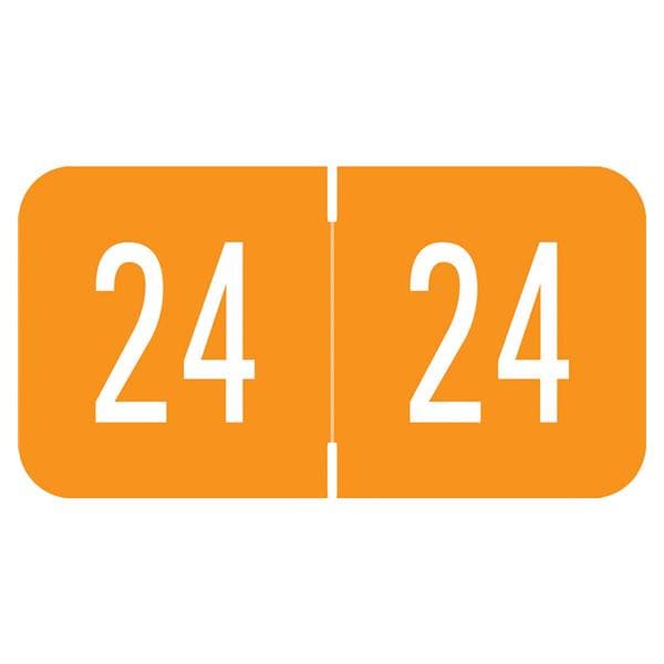 GBS/VRE 2024 End Tab Label Orange 500/Rl