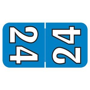 Jewel Tone 2024 Tab Top Label Blue 500/Rl