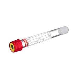 Vacuette Blood Collection Tube Yellow/Red 5mL Pull Cap 50/Bx, 24 BX/CA