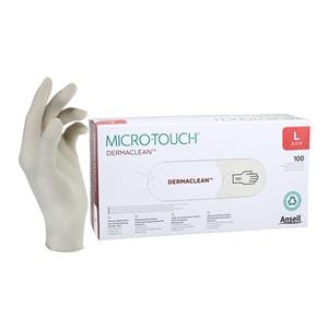 MICRO-TOUCH DermaClean Exam Gloves Large Standard Cream Non-Sterile