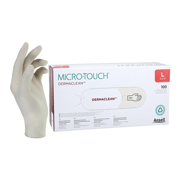 MICRO-TOUCH DermaClean Exam Gloves Large Standard Cream Non-Sterile