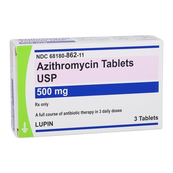 Azithromycin Tablets 500mg Unit Dose Box 1x3/Package Each