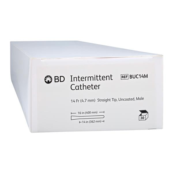 Intermittent Catheter Straight Tip Uncoated 14Fr