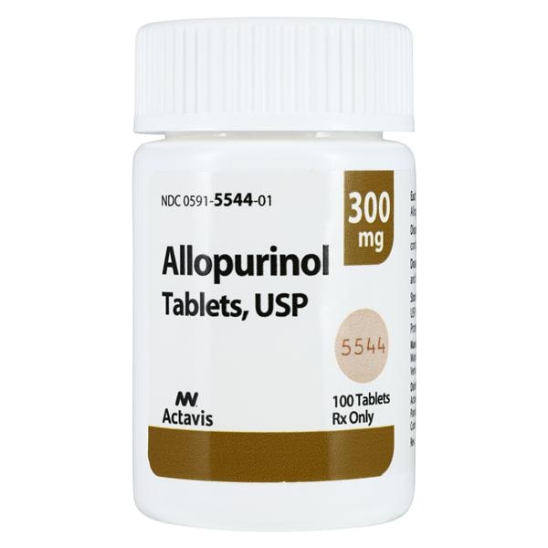 Allopurinol Tablets 300mg Bottle 100/Bottle Each
