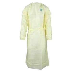 Isolation Gown AAMI Level 2 Mlt Lyr NWvn/Spnbnd Mtrl X Large Yellow 10/Bg, 10 BG/CA