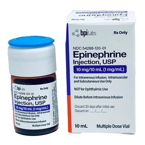 Epinephrine Injection 1mg/mL MDV 10mL Each