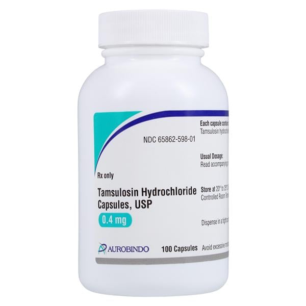Tamsulosin HCl Capsules 0.4mg Bottle 100/Bottle Each