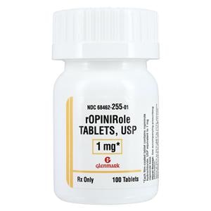 Ropinirole HCl Tablets 1mg Bottle 100/Bottle Each