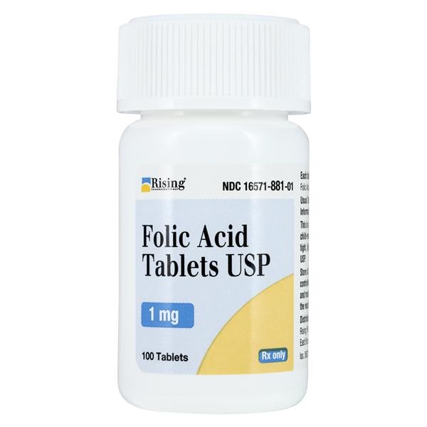Folic Acid Tablets 1mg Bottle 100/Bottle Each