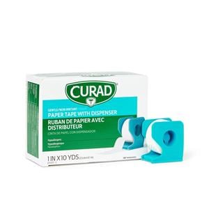 Curad Paper Tape Paper 1"x10yd White 12/Bx