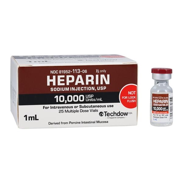 Heparin Sodium (Pork) Injection 10Mu/mL MDV 1mL 25/Package
