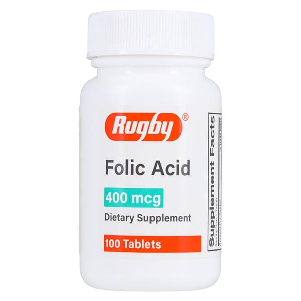 Folic Acid Tablets 400mcg Bottle 100/Bt
