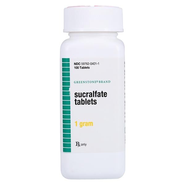 Sucralfate Tablets 1gm Bottle 100/Bottle Each