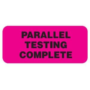 Lab Label Parallel Testing Complete Fluorescent Pink 1.5x0.625" 1000/Pk