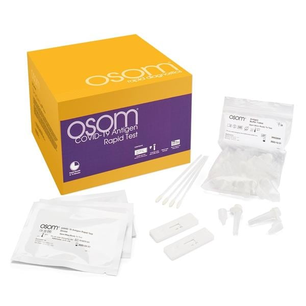 OSOM COVID-19 Antigen Test Kit CLIA Waived 40/Bx
