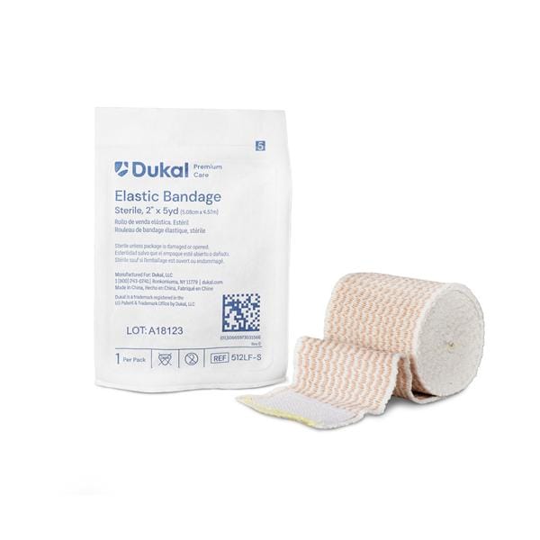 Elastic Bandage Cotton/Polyester/Elastic 2"x5yd Tan Sterile 36/CA