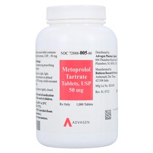 Metoprolol Tartrate 50mg Each