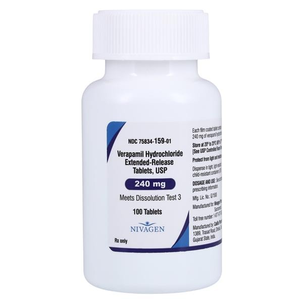 Verapamil HCL ER 240mg Each