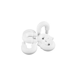 ReLeaf Connector U-Shape Connector Vented White 6/Pk