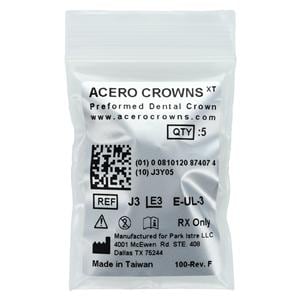 ACERO Crowns 3 2nd Primary Upper Left Molar 5/Pk 5/Pk