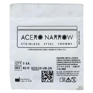ACERO Crowns Size 2 1st Primary Upper Right Molar 5/Pk 5/Pk