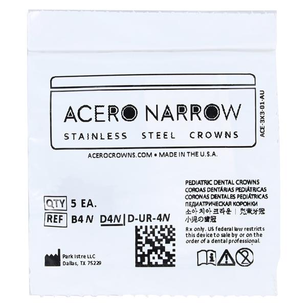 ACERO Crowns 4 1st Primary Upper Right Molar 5/Pk 5/Pk