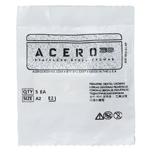 ACERO Crowns Size 2 2nd Primary Upper Right Molar 5/Pk 5/Pk