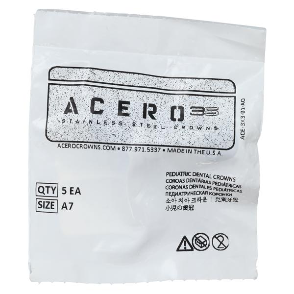 ACERO Crowns 7 2nd Primary Upper Right Molar 5/Pk 5/Pk