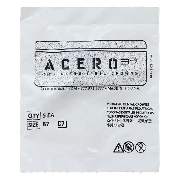ACERO Crowns 7 1st Primary Upper Right Molar 5/Pk 5/Pk