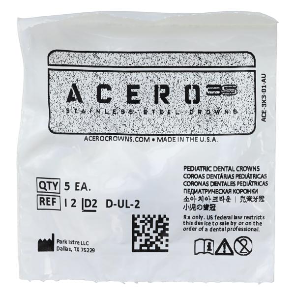 ACERO Crowns Size 2 1st Primary Upper Left Molar 5/Pk 5/Pk
