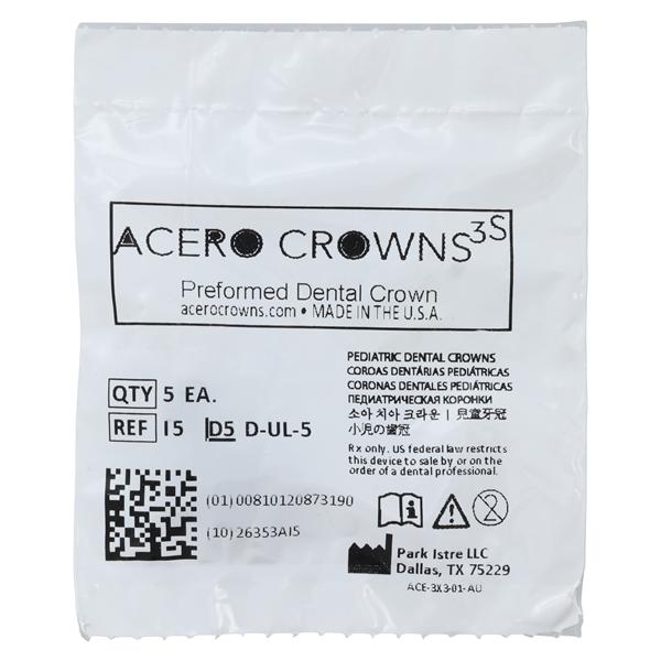 ACERO Crowns 5 1st Primary Upper Left Molar 5/Pk 5/Pk