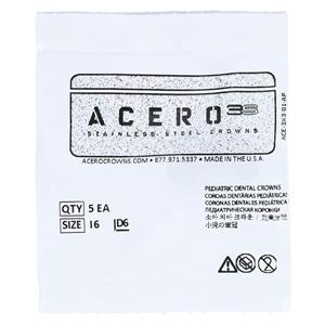 ACERO Crowns 6 1st Primary Upper Left Molar 5/Pk 5/Pk