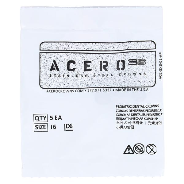 ACERO Crowns 6 1st Primary Upper Left Molar 5/Pk 5/Pk
