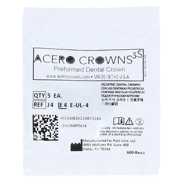 ACERO Crowns 4 2nd Primary Upper Left Molar 5/Pk 5/Pk