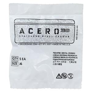 ACERO Crowns 6 2nd Primary Upper Left Molar 5/Pk 5/Pk