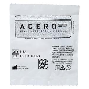 ACERO Crowns 3 1st Primary Lower Left Molar 5/Pk 5/Pk