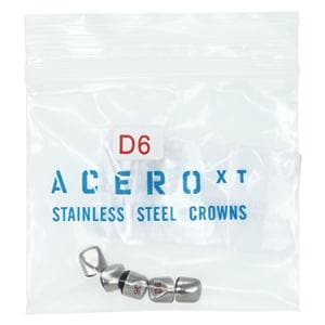 ACERO Crowns Size 6 Primary Upper Right Lateral 5/Pk 5/Pk