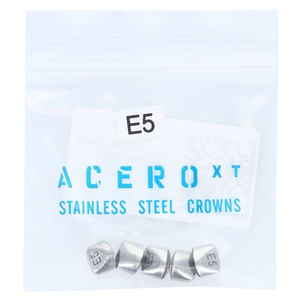 ACERO Crowns Size 5 Primary Upper Right Central 5/Pk 5/Pk