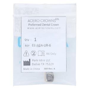 ACERO Crowns Size 6 Primary Upper Right Central 1/Bag Ea