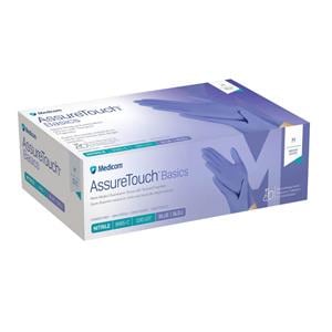 AssureTouch Basics Nitrile Exam Gloves X-Large Blue Non-Sterile