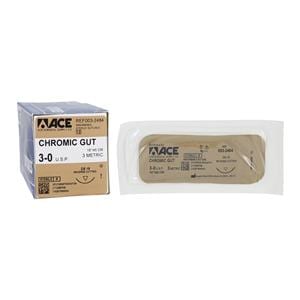Suture 3-0 18" Chromic Gut DS-18 12/Bx