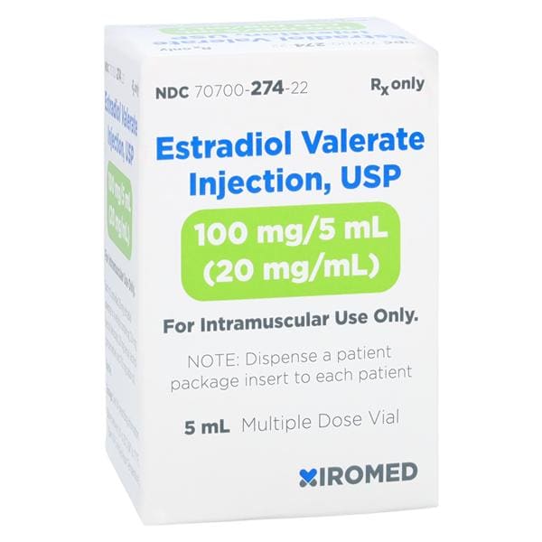 Estradiol Valerate Injection 20mg/mL MDV 5mL Each