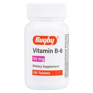 Pyridoxine HCl Tablets 50mg Bottle 100/Bt