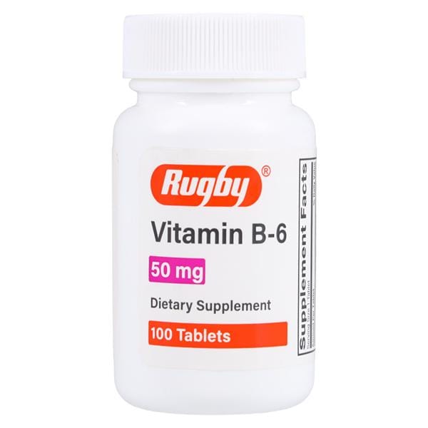 Pyridoxine HCl Tablets 50mg Bottle 100/Bt