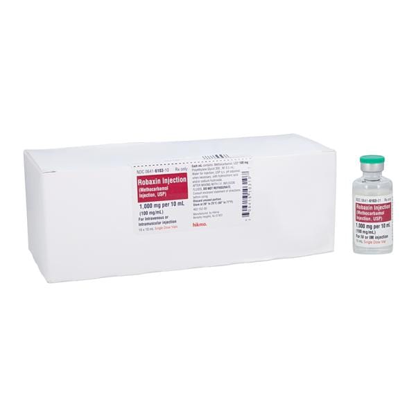 Methocarbamol Injection 100mg/mL SDV 10mL 10/Package