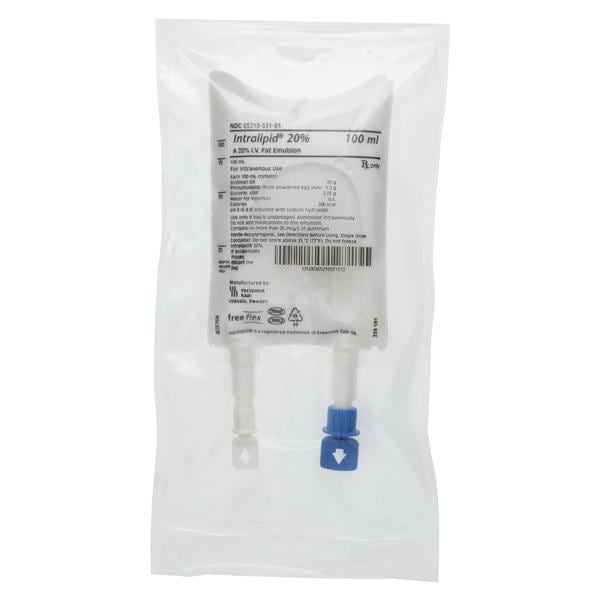 Intralipid 20% Injection 100mL Fat Emulsion Bag 100mL 10/Package
