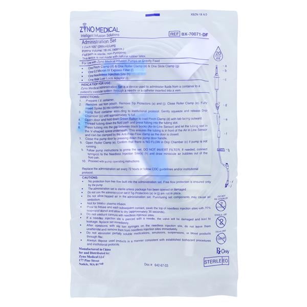 IV Admin Set Needle Free Injection Site M LL Adptr Univ Spk/Prtctr 50/Ca
